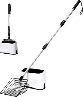 PETOCAT long handle cat litter scoop with holder