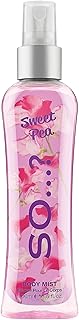 So…? Sweet Pea Body Mist - Floral Perfume for Women with Bergamot, Sweet Pea, Peony Notes - Ideal Gifts for Women - Body Spray for Women - 3.5 oz
