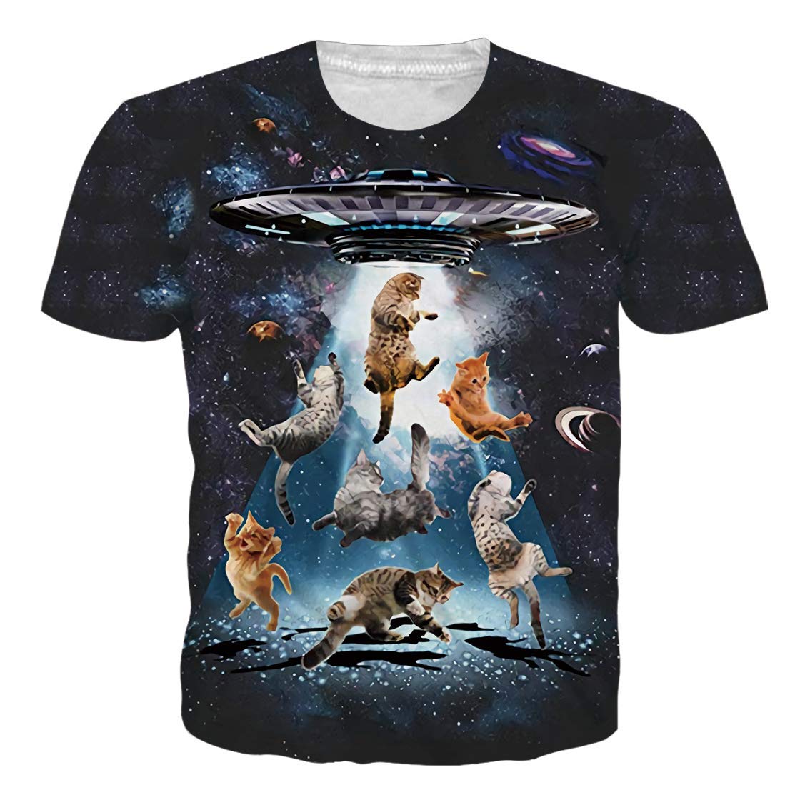 Unisex 3D Printed Novelty T-Shirt Crewneck Short Sleeve Top Tees