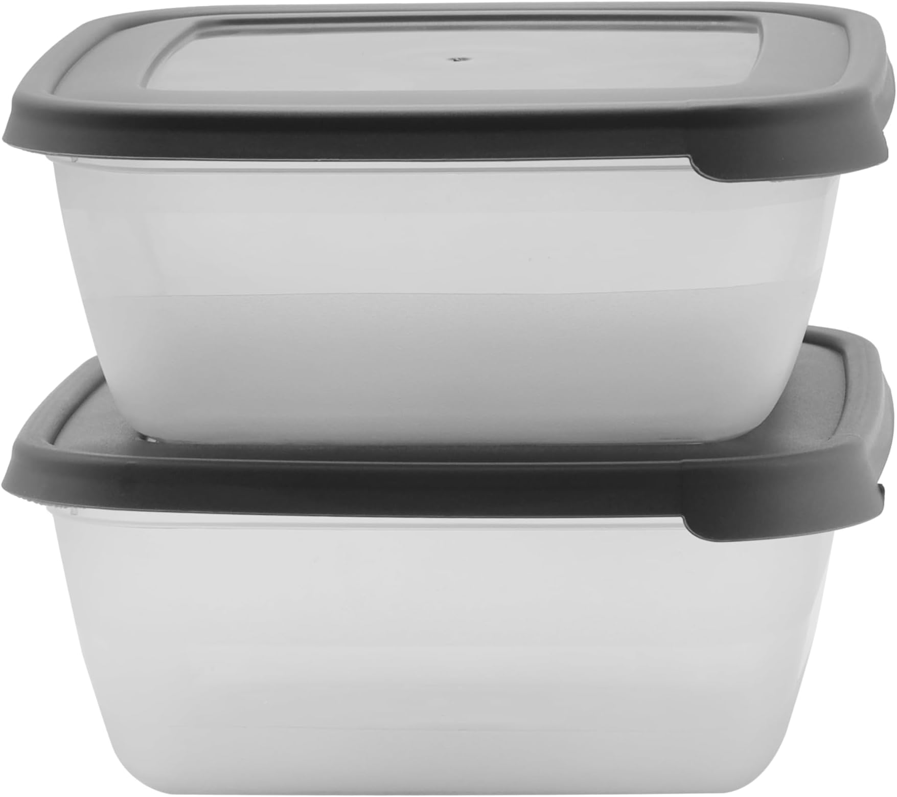 DelcasaDC2585 Square Storage Container 2-Pieces, 1500 ml Capacity