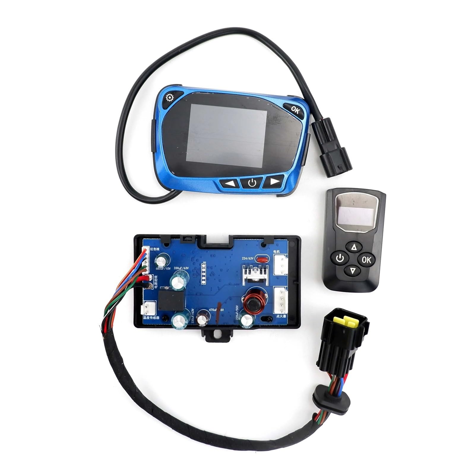 12V 24V 3KW 5KW 8KW Podgrzewacz powietrza na olej napędowy LCD Przełącznik Panel sterowania Zdalna płyta główna Płyta główna do samochodu ciężarowego(3PCS SET)
