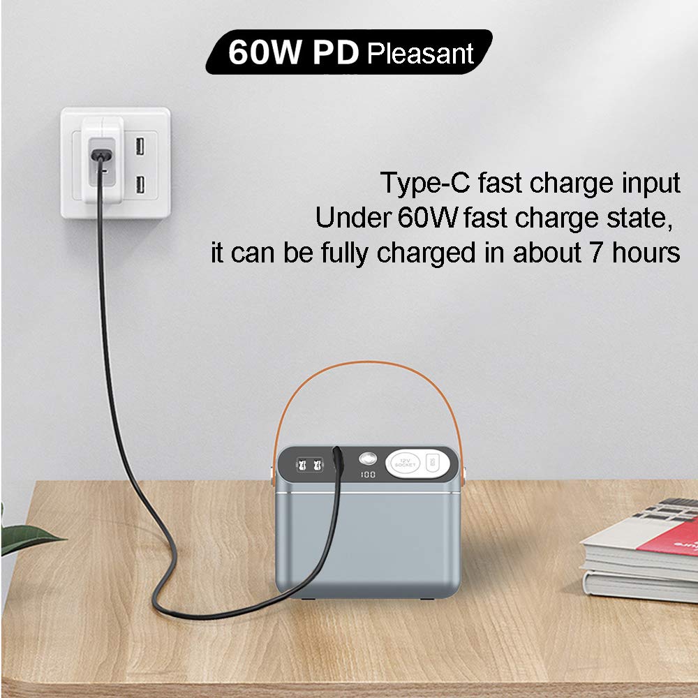 60000mAH generatore Portatile Batteria al Litio Ricaricabile Pacchetto Generatore, 12V, Uscita USB off-Grid Alimentatore per CPAP Campeggio di Emergenza Backup