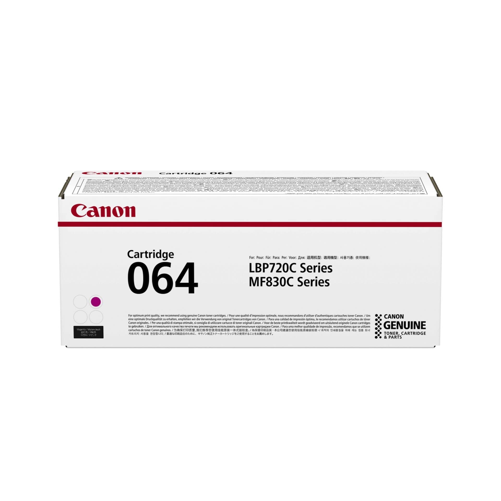 Canon Cartuccia 064 M Toner Magenta, Rendimento 5.000 Pagine, Imballo In Cartone-image