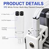 Savento Adaptateur PTFE 4 En 1 Compatible avec Bambu Lab A1/Mini - 3