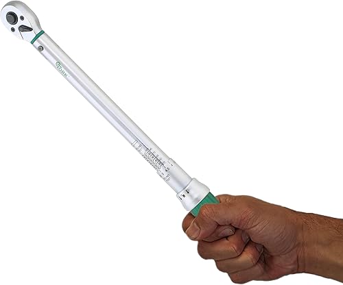 Miniatura 5 de Llave dinamométrica 38 con sistema de bloqueo magnético, llave dinamométrica de pie (10-100 ft.-lb.15-135 N.m), precisión de calidad digital, juego