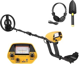 GEOBOK Metal Detector, Professional Handheld Archaeological Treasure Search, High Sensitivity, Waterproof Coil, 44.5x8.7x4.3 inches, ABS Material