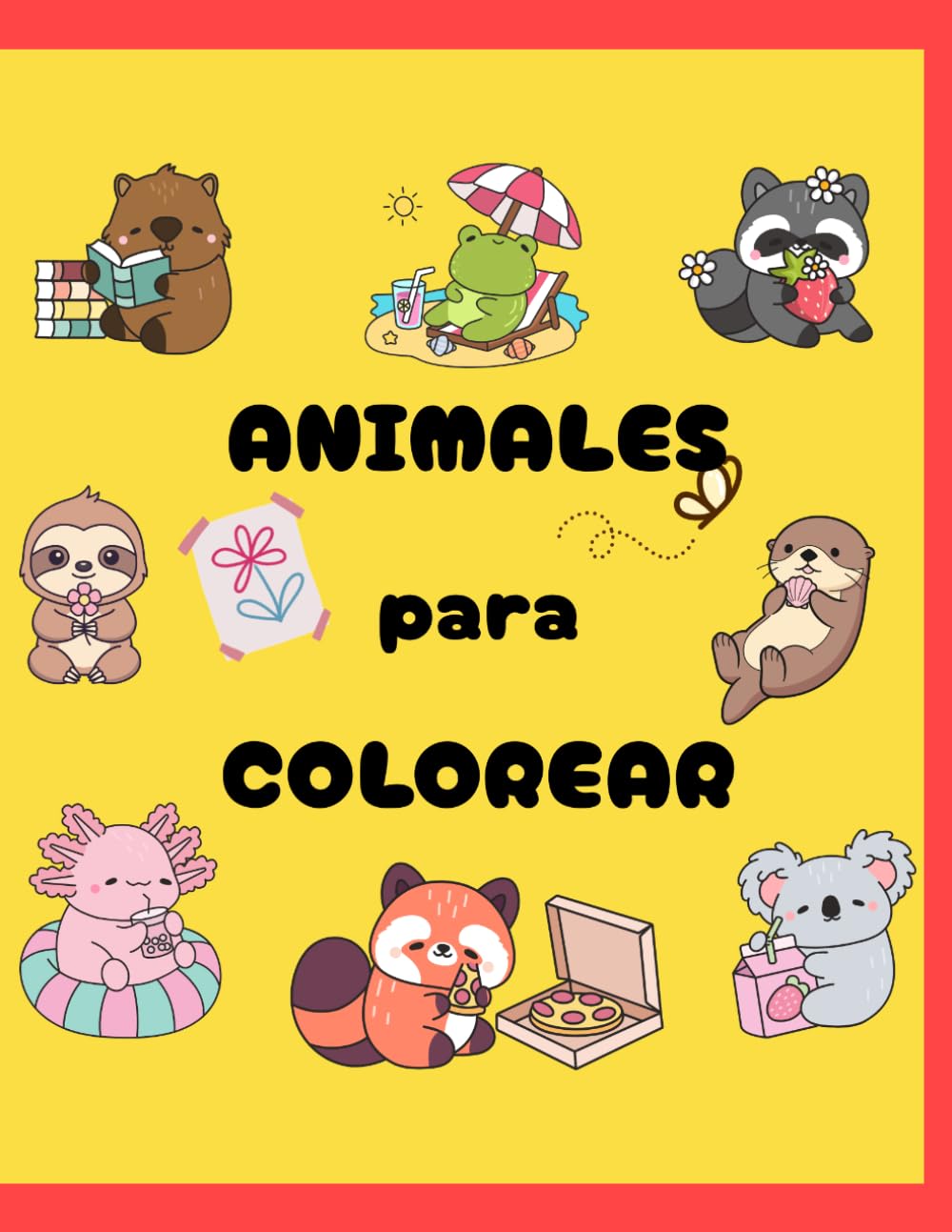 Animales para colorear: Libro para colorear animales