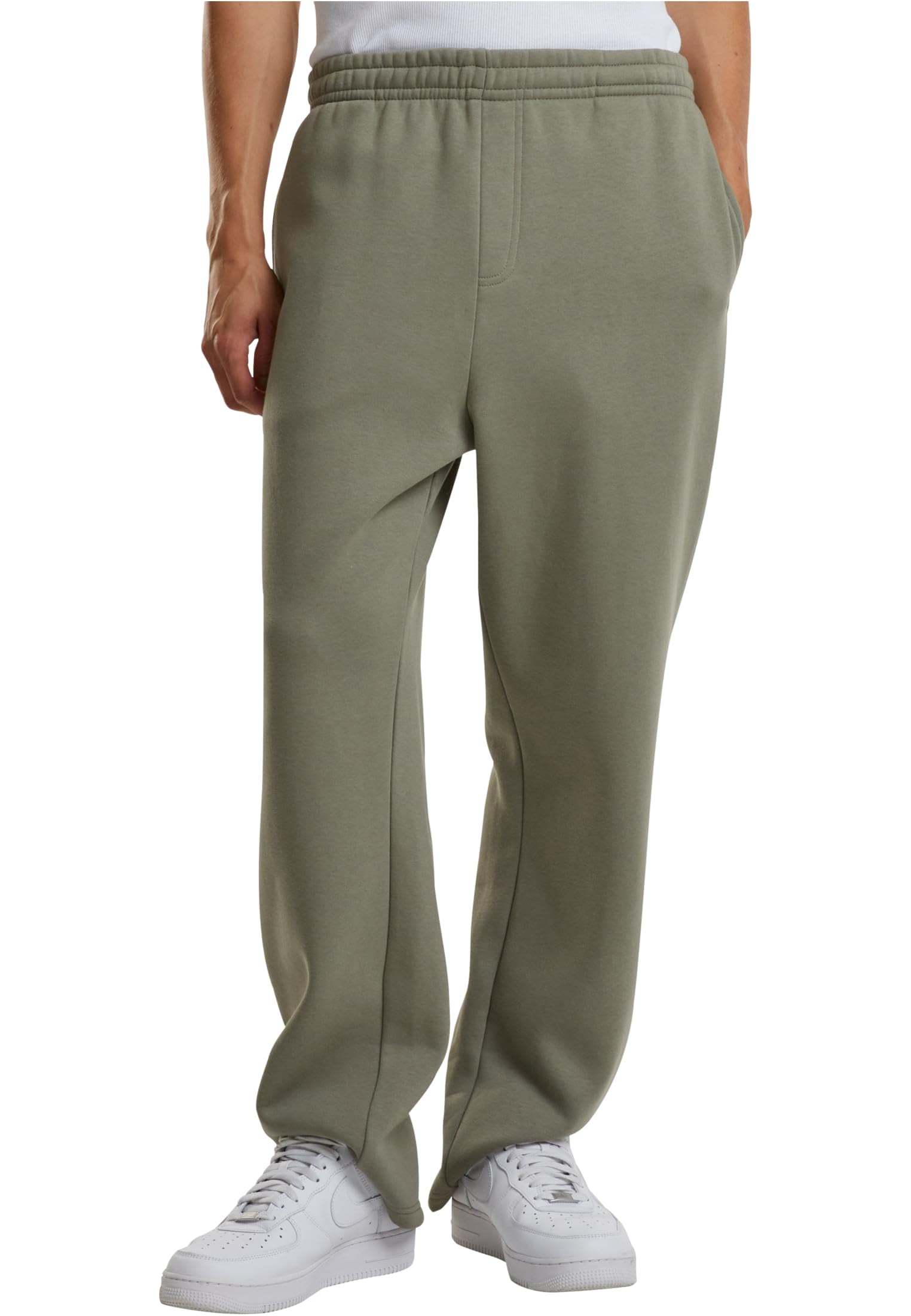 Build your Brand Men's By288-fluffy Trackpants Track Pants, Paleolive, 3XL