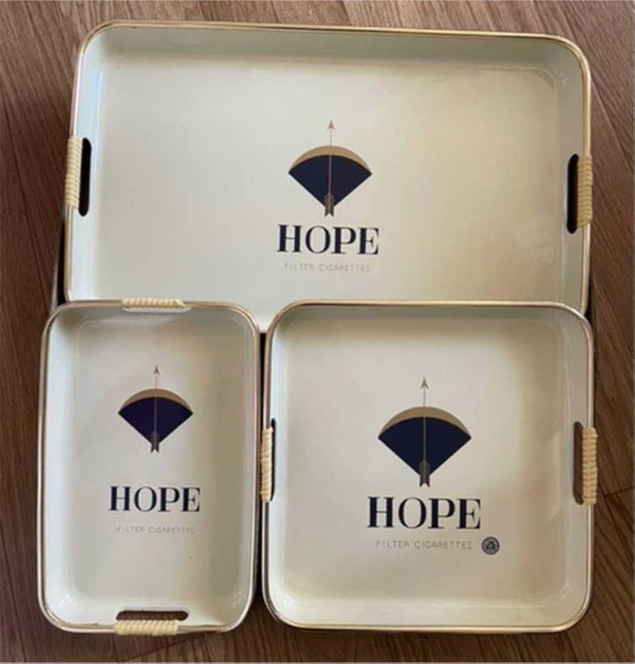 Amazon.co.jp: 昭和レトロ HOPE タバコ トレー3点セット : おもちゃ