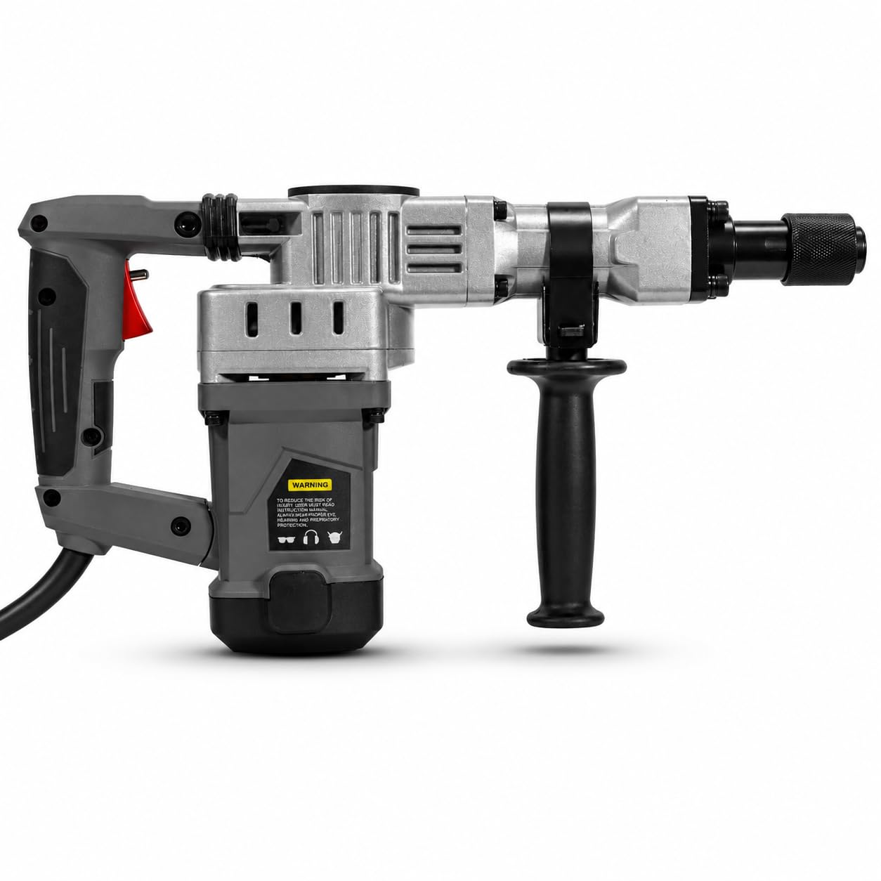XtremepowerUS 1400W Demolition Electric Jack Hammer Concrete Breaker Trigger Lock with (2) Chisel Bit with Carrying Case