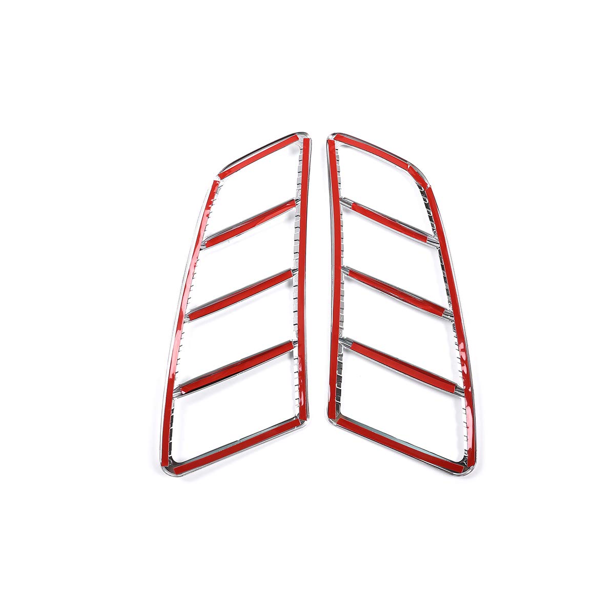 YIWANG ABS Auto Motore Tetto Aria Presa Telaio Decorativo Trim 2 Pz Per Benz SLK Classe R172 SLK200 250 350 2011-2015 Accessori Auto (Argento)