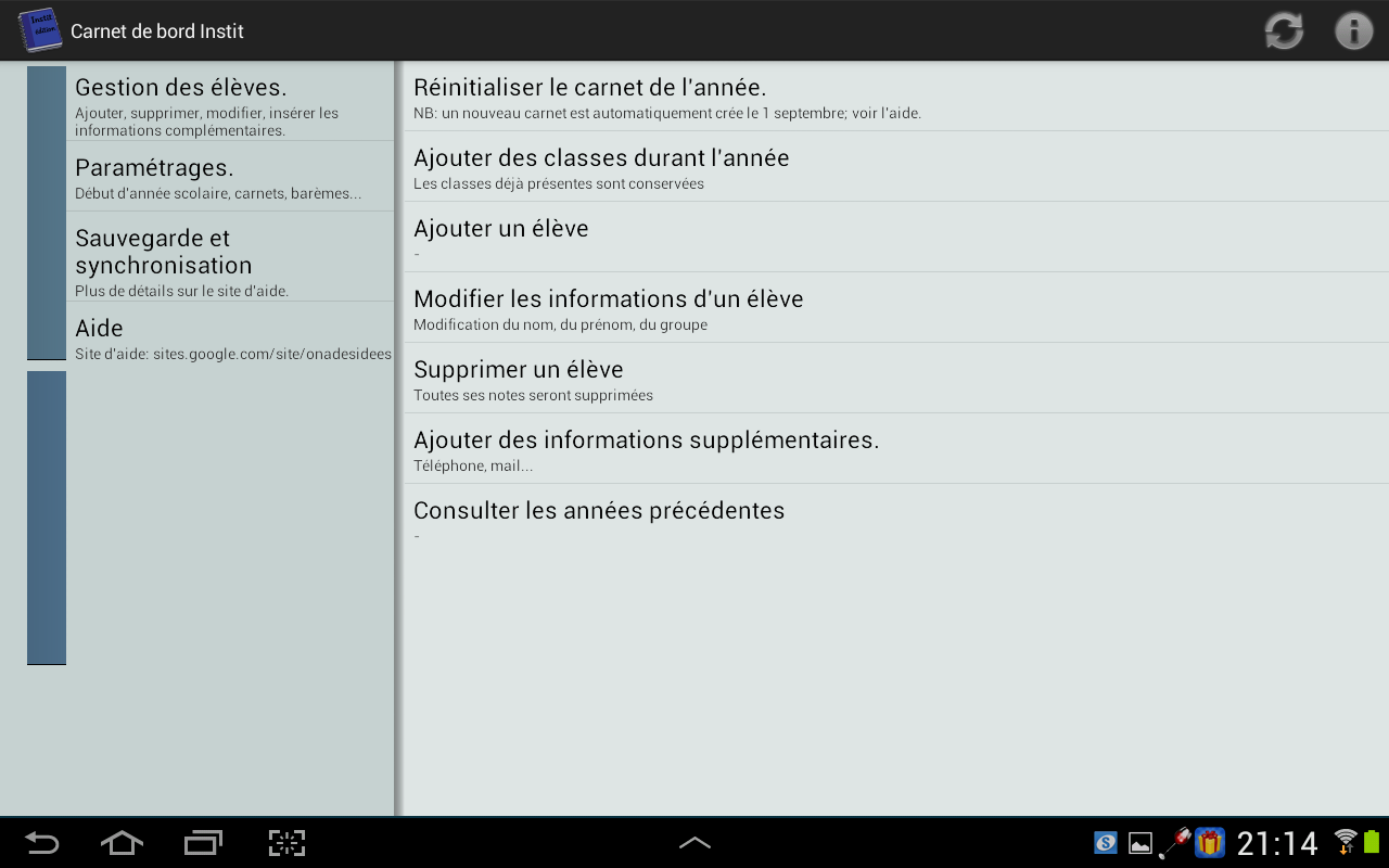 Carnet de Bord Enseignant - Application sur Amazon Appstore