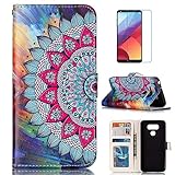 LG G6 Case, Mellonlu Premium PU Leather Flip Fold Wallet Case with [Card Slots] [Kickstand Feature] Protective Case Cover for LG G6