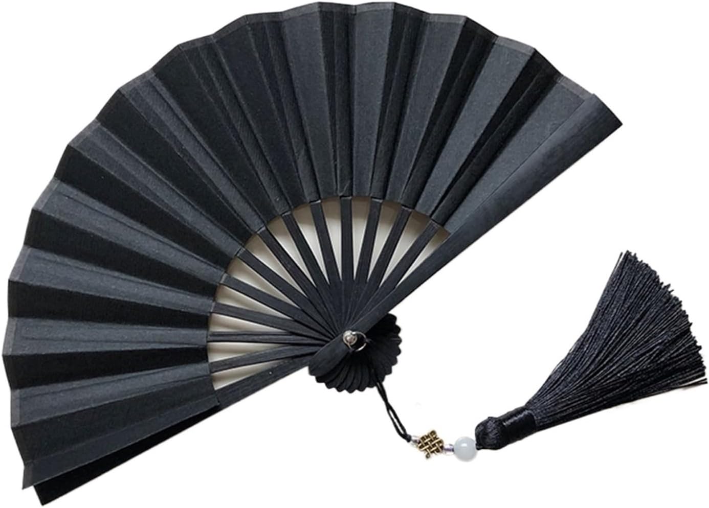 4-6inch Mini Foldable Hand Fan for Women Portable Handheld Folding Fan for Weddings Fashion Accessories and Gifts(5in,Black B)