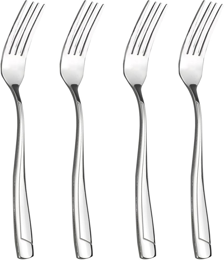 ZICOME 12-Pack Stainless Steel Forks – Heavy Duty Restaurant-Grade Flatware, Dishwasher Safe