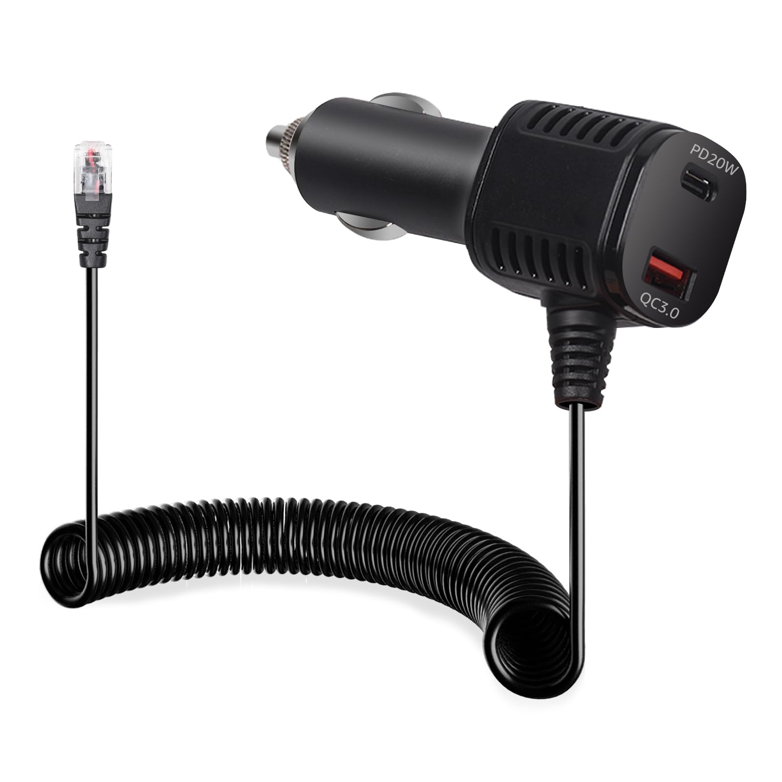 Amazon.com: Hodeoo Radar Detector Power Cord with USB and USB-C