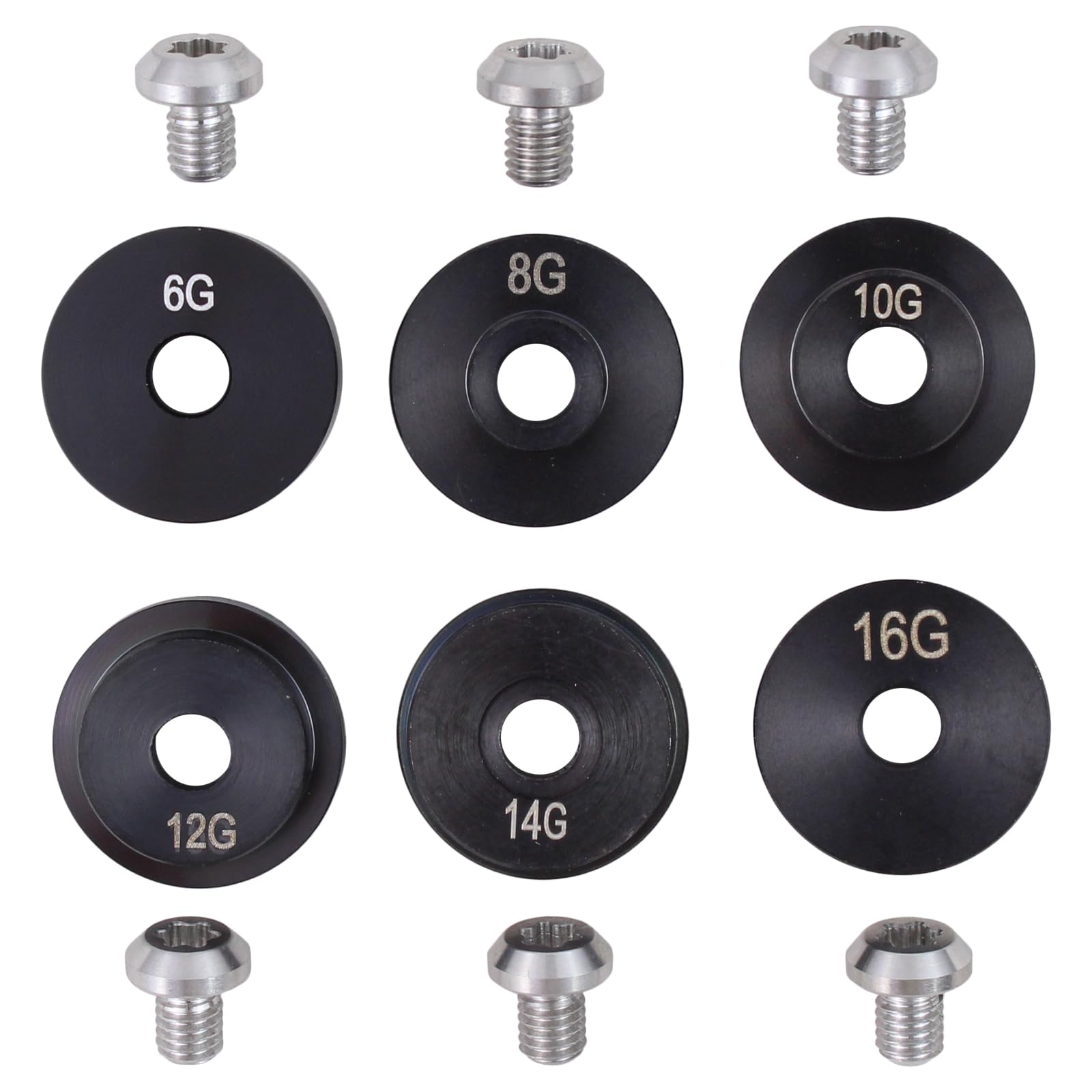 ApplianPar 6pcs Golf Weights 6g 8g 10g 12g 14g 16g with Screw for Ping G30 Driver Head Clubs