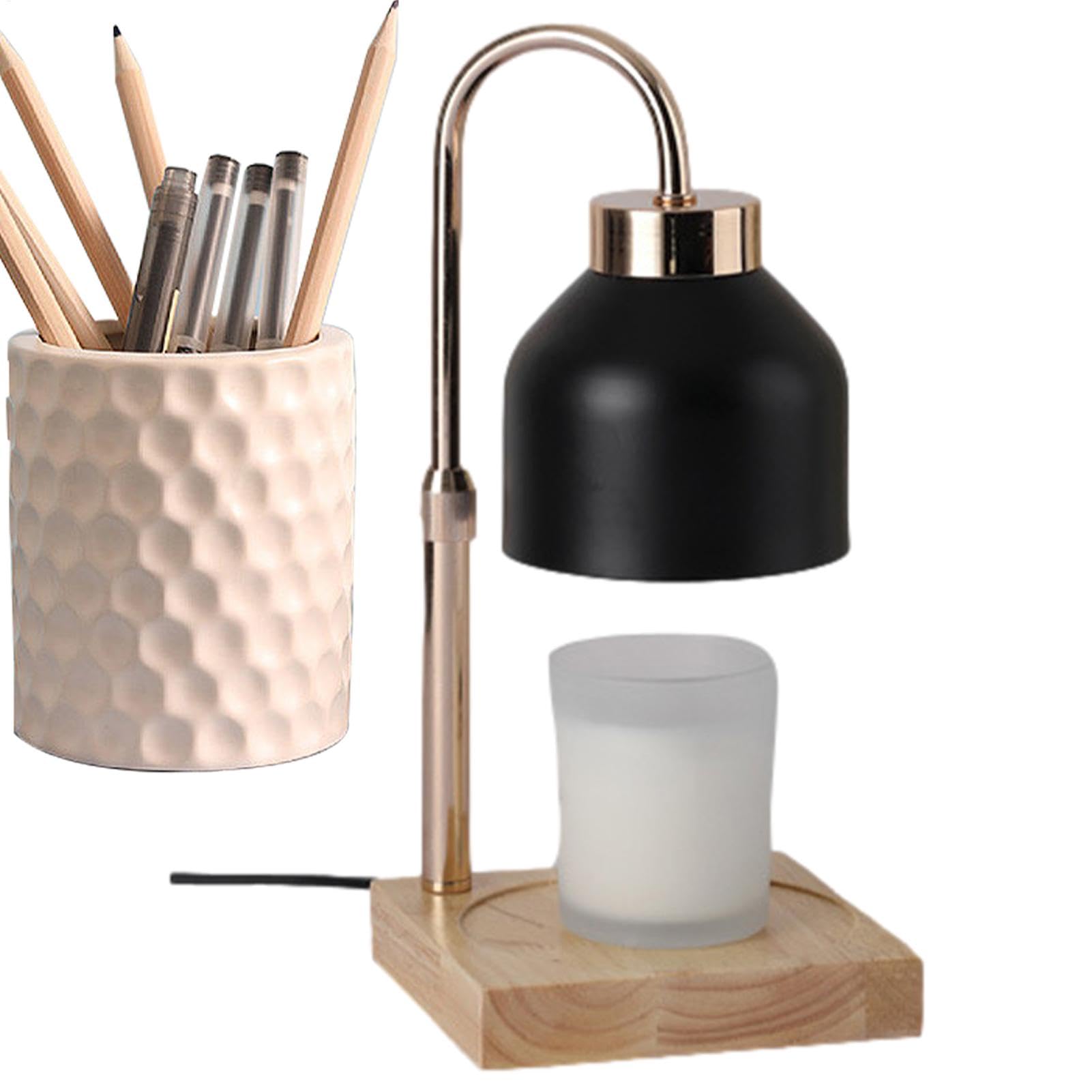 Lámpara calentadora de velas eléctrica,Calentador de lámpara con velas, Lámpara de aromaterapia Lámpara de mesa multifuncional, Lámpara calentadora de velas, lámpara de mesa de moda para sala de estar
