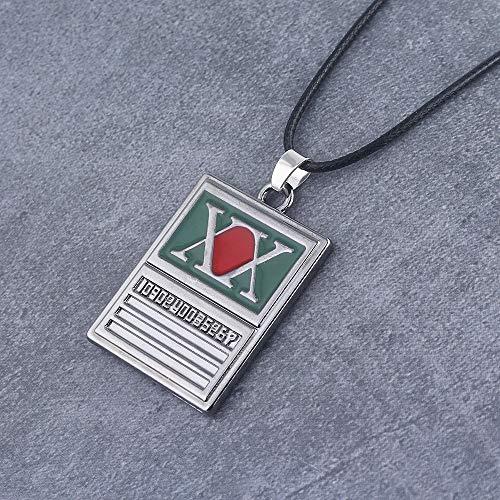 HxH License Pendant Necklace - Killua GON Anime Chains - Halloween Costume Gifts for Women Men and Fans2