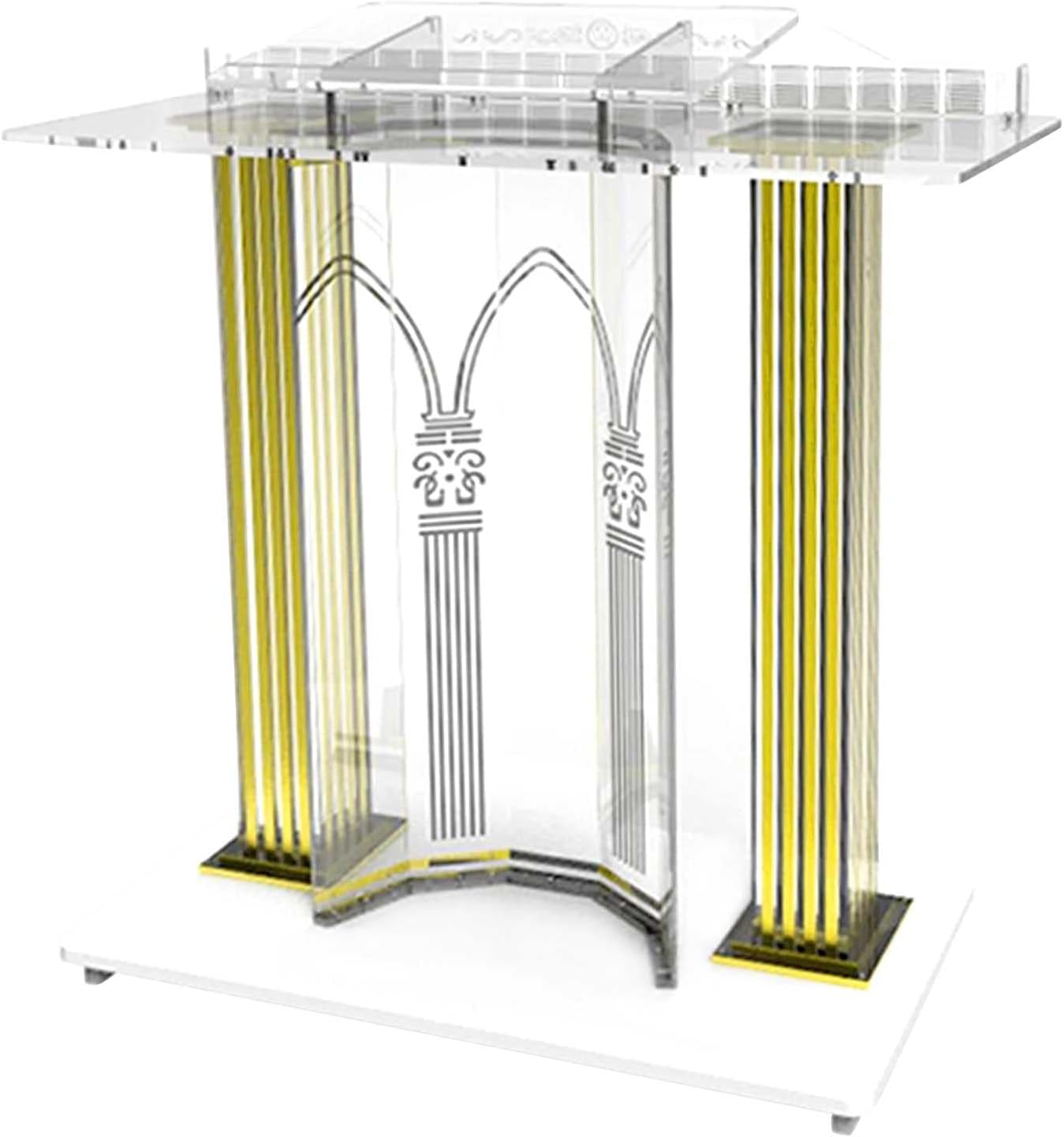 Buy SXFuture Transparent Acrylic Podium, Large FloorStanding Lectures