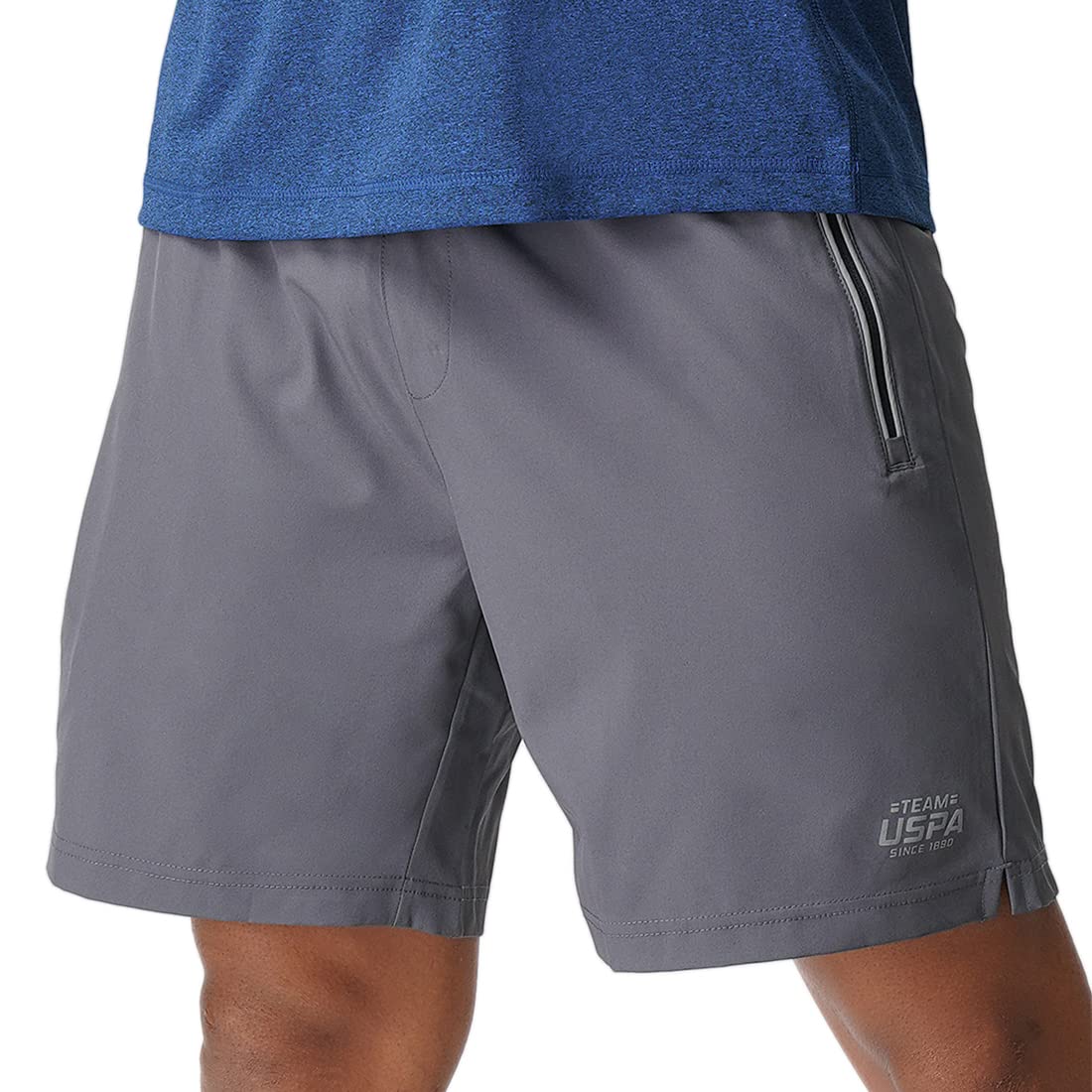 Men Mesh Yoke Zipper Pocket I717 Shorts - Pack of 1