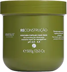 Arvensis – Máscara Capilar Reconstrução 500g | Força, Brilho, Reconstrução Profunda, Vegana, Para Cabelos Danificados