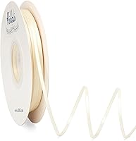 Vista 34 de Ribbli - Cinta de satén de 1/8 pulgadas x 100 yardas, cinta dorada fina de doble cara para uso en tarjetas de invitación de boda, envoltura