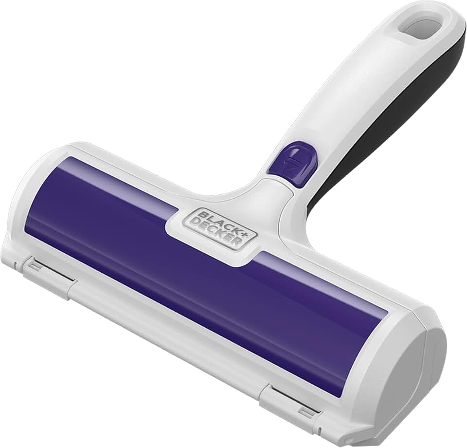 BLACK+DECKER 寵物除毛器，滾筒，輕鬆去除狗毛和貓毛 (HMSCT0001)