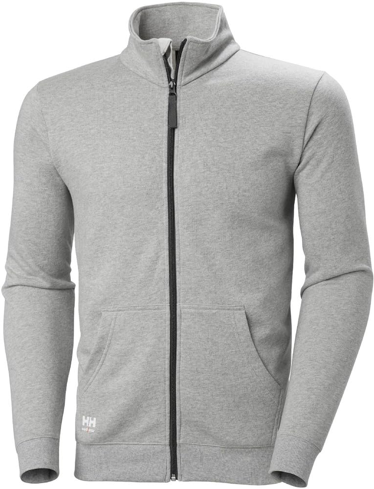 HH Workwear Classic Zip Sweatshirt Grey Melange