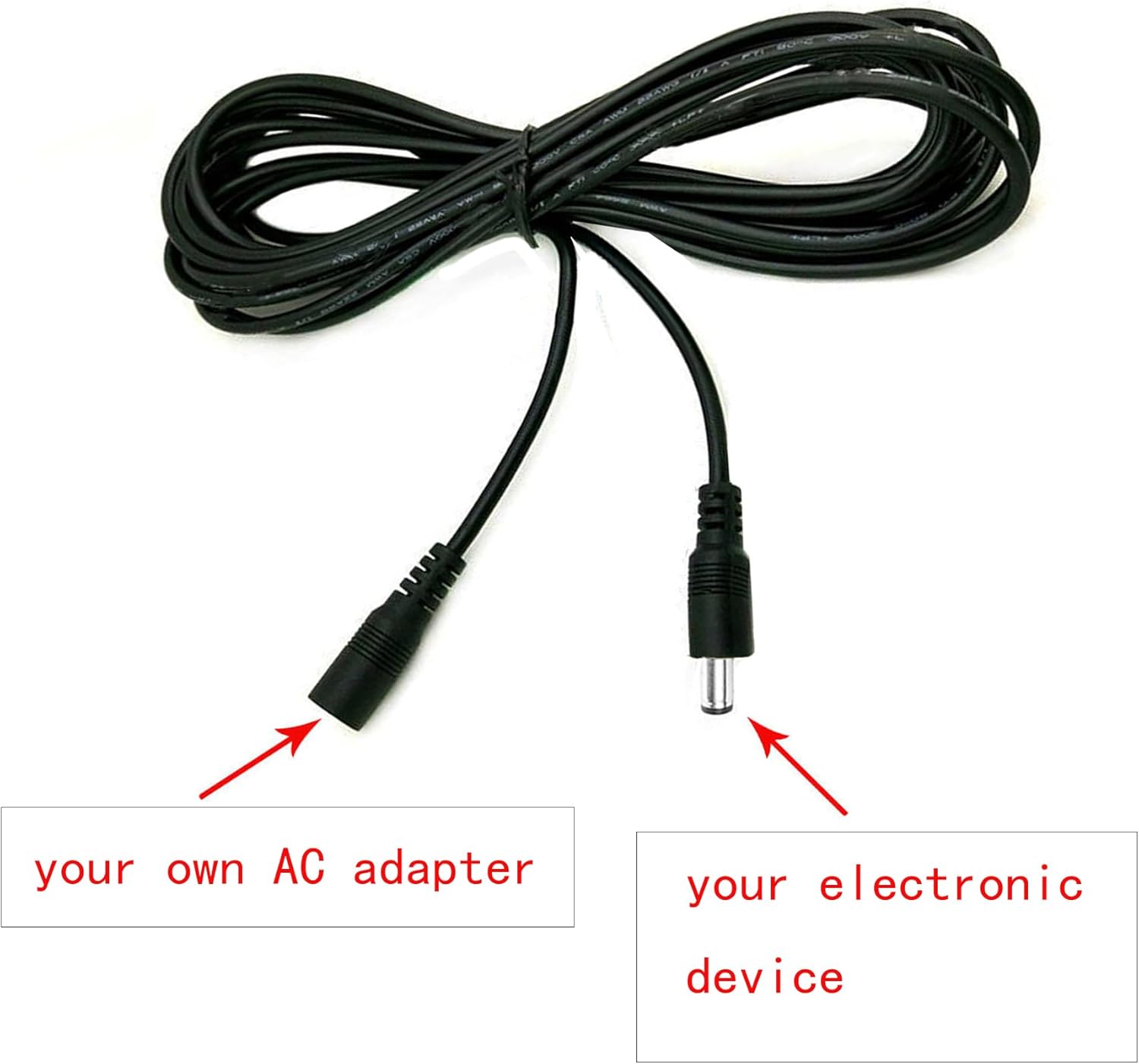 (10ft) DC Power Extension Cord Cable Compatible Replacement for Ingenico Lane 3000, Lane/3000 (NOT fit Other Models) POS Card Payment Terminal Reader Charging Adapter Power Supply Charger Adaptor