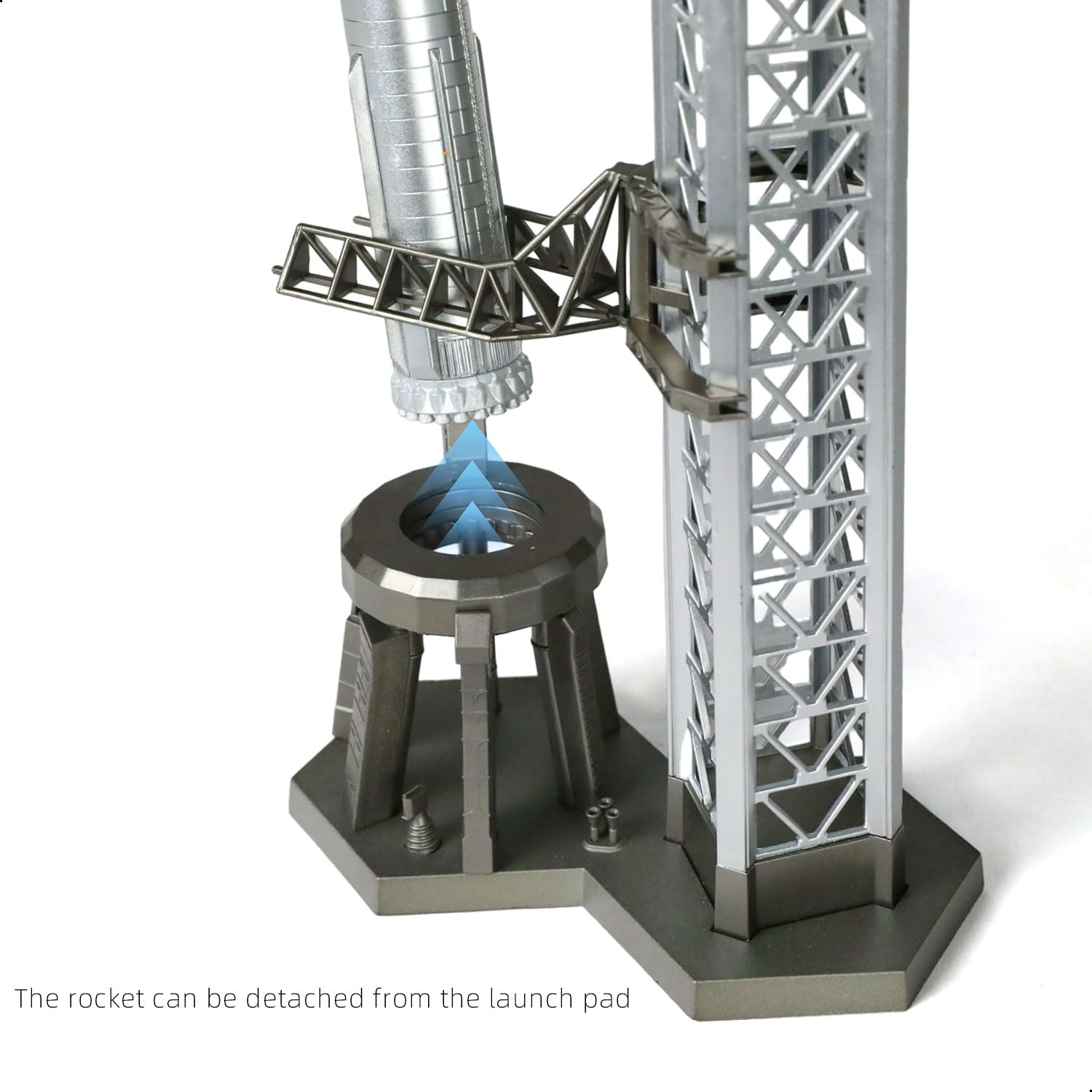 1/400 Starship Rocket Model Kit per SpaceX Rockets Adulto con Supporto NASA Static Modelli Spazi per Amatoriali Regalo Schermo Scrivania (14,57" L)