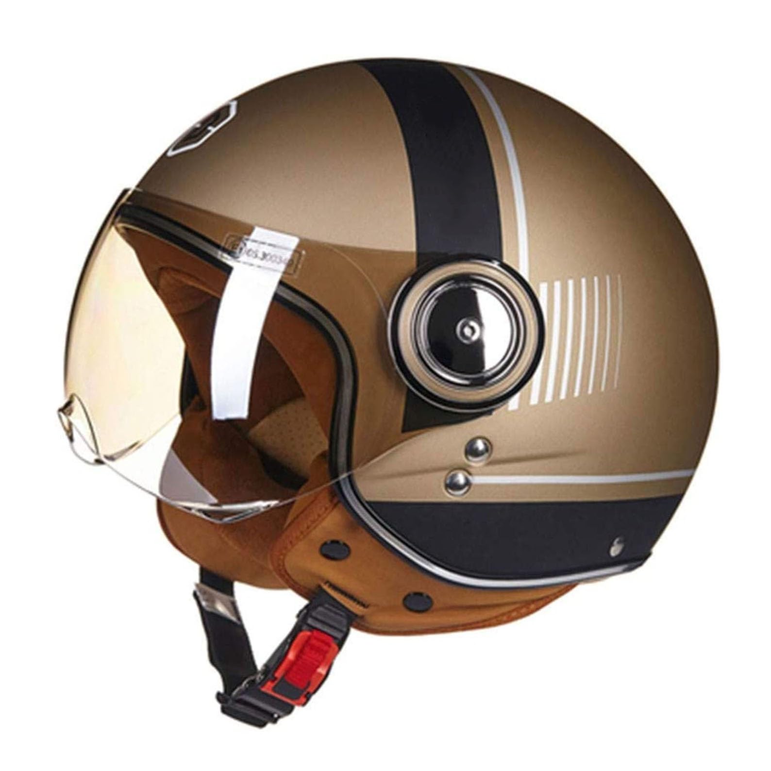 Kask motocyklowy otwarta twarz 3/4 kask motocyklowy półskorupowy mężczyźni dorosłe kobiety z osłoną przeciwsłoneczną skuter Touring kask Moto zatwierdzony przez DOTECE