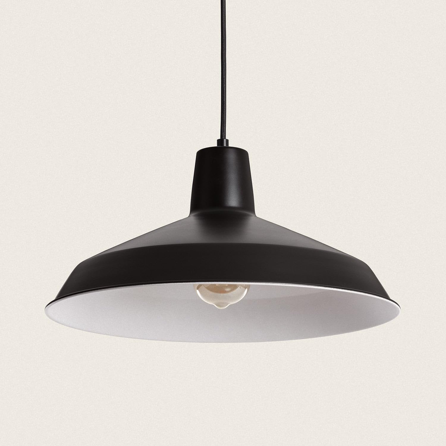 LEDKIA Lampada a Sospensione Metallo Meistter Nero