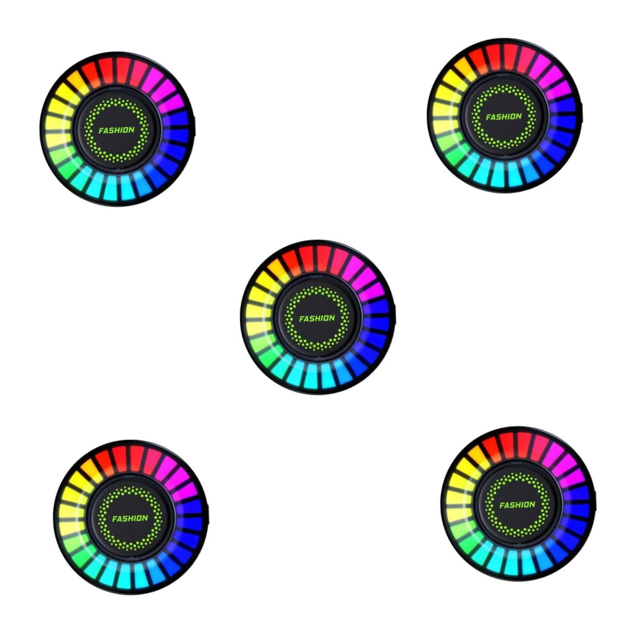 MAGICLULU 5 Pezzi Diffusore per Auto con Luce Atmosferica Rgb Clip per Accessorio Auto Pratico e per Amici e Famiglia