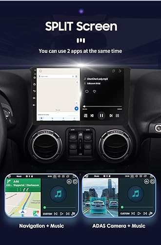 Miniatura 6 de 7862S Octa Core 6+64GB Android 12 Estéreo de coche apto para Jeep Commander Wrangler Grand Cherokee Chrysler Doge Ram 1500 Challenger Pantalla