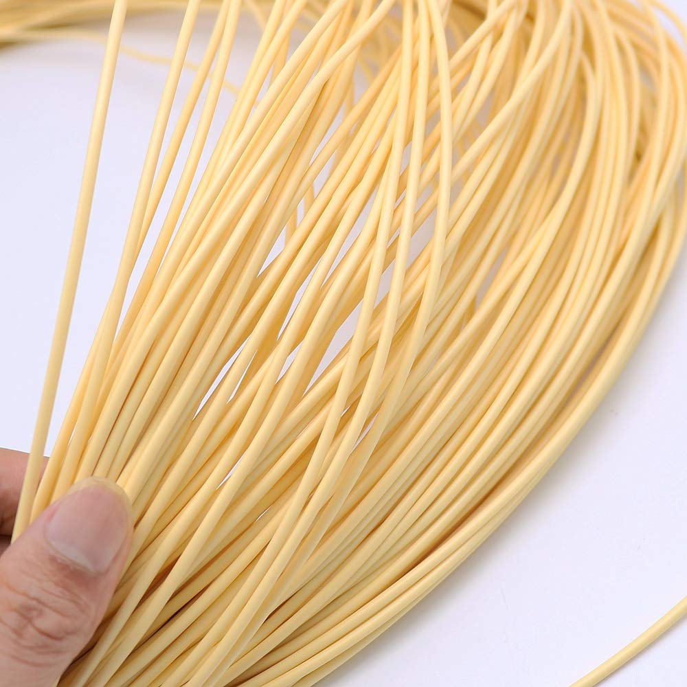 YebiO Plastic Rattan Wicker 500G Circular Synthetic Pe Rattan Weaving Material Plastic Rattan Knit Repair