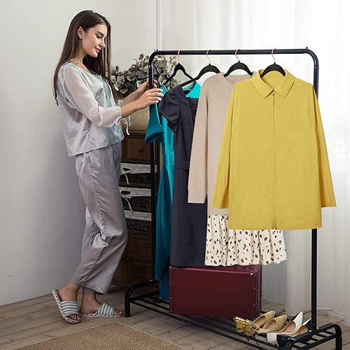 Miniatura 6 de VECELO Perchas de terciopelo de alta calidad resistentes (paquete de 30), antideslizantes y ahorran espacio con 6 clips para dedos y soporte para