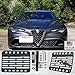 for 2017-Up Alfa Romeo Giulia - Front Bumper Tow Hook License Plate Mount Relocator Bracket RELOCATOR Relocation Adaptor Holder Kit