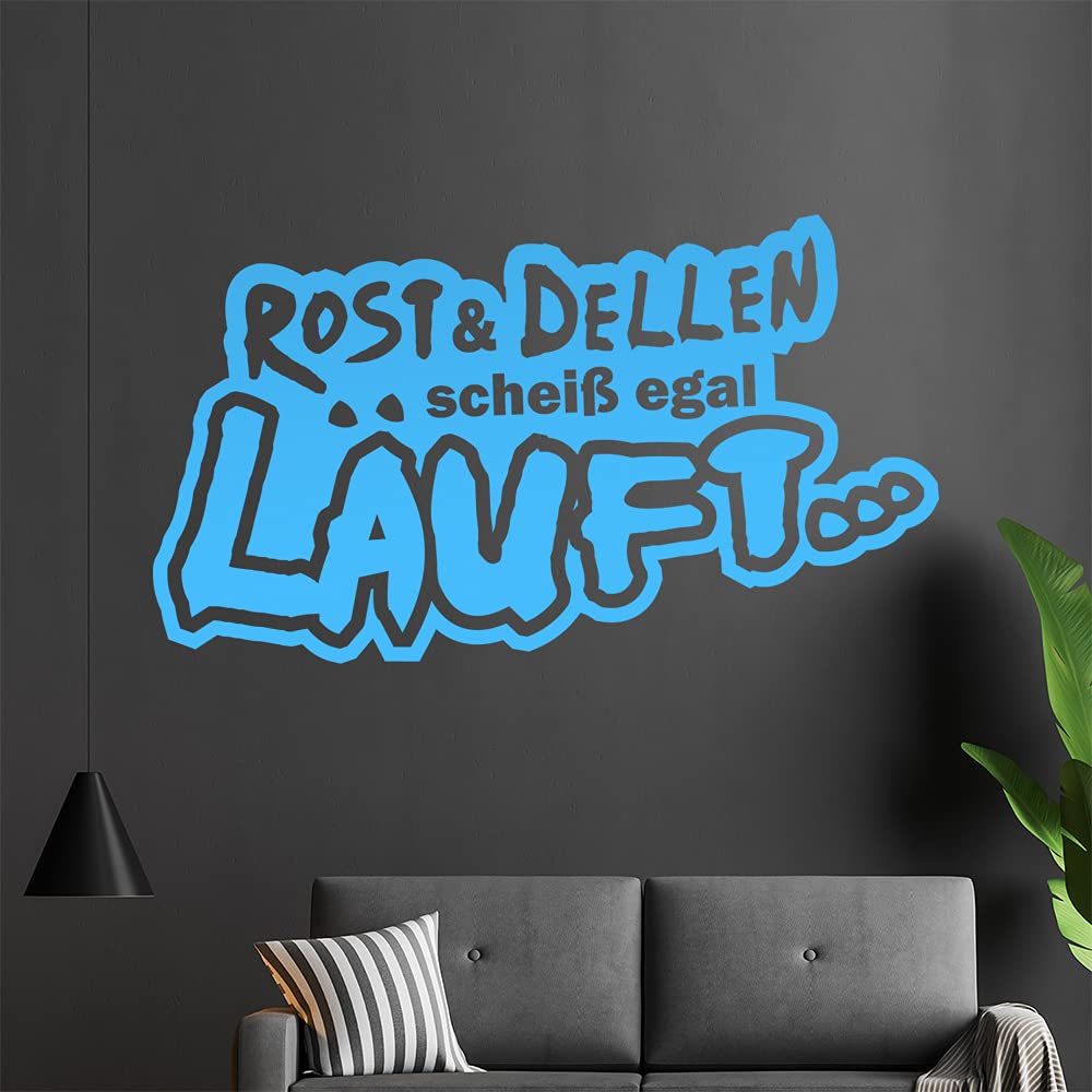 Kiwistar Rost & Dellen scheiß egal Lauft... - Offroad Tour Dirt Wall Sticker in 6 Sizes - Wall Sticker - Decoration, Kitchen, Living Room, Bedroom, Bathroom
