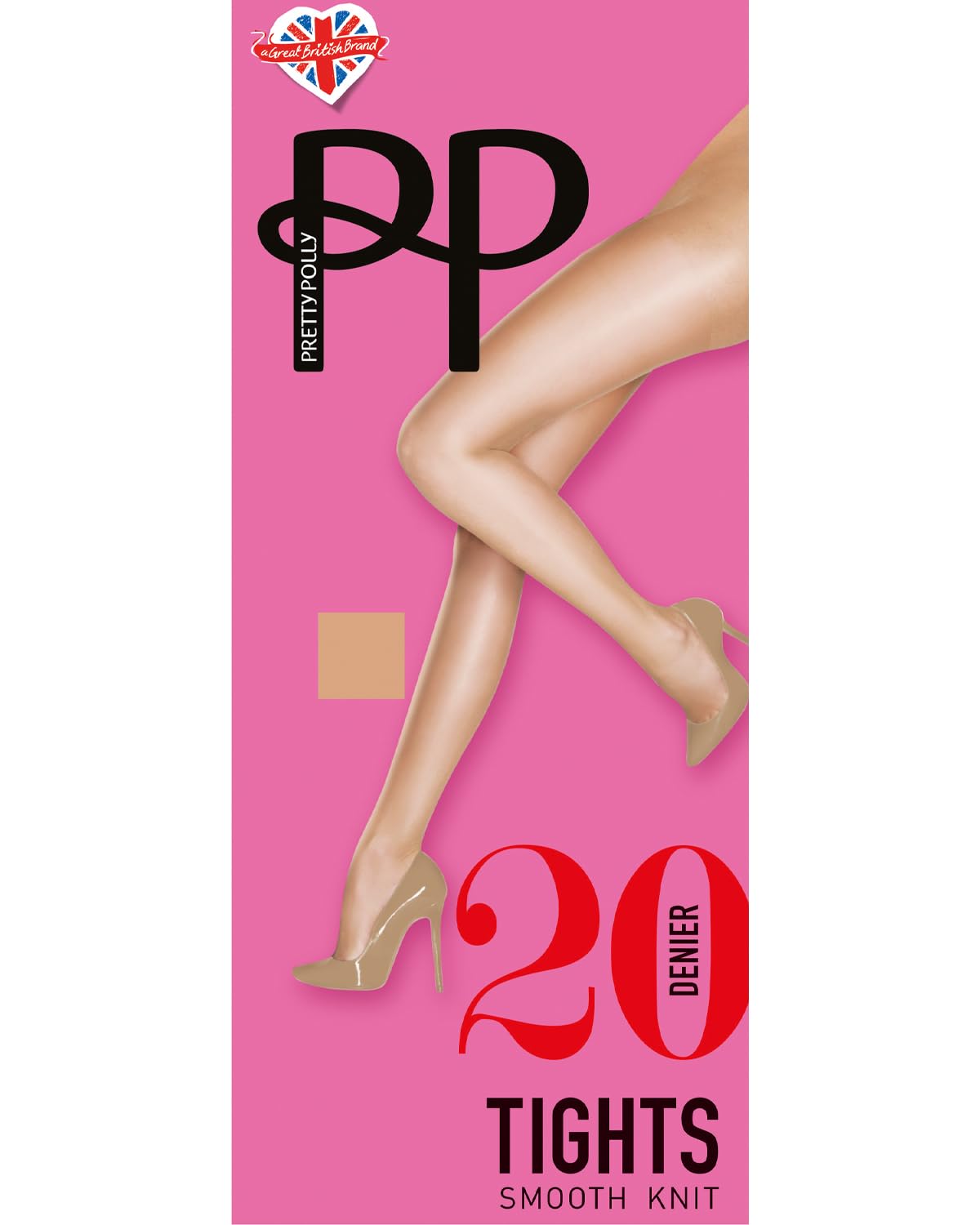 Pretty Polly Everyday 20 Denier Smooth Knit Tights PNAEL5 Sun Magic M-L