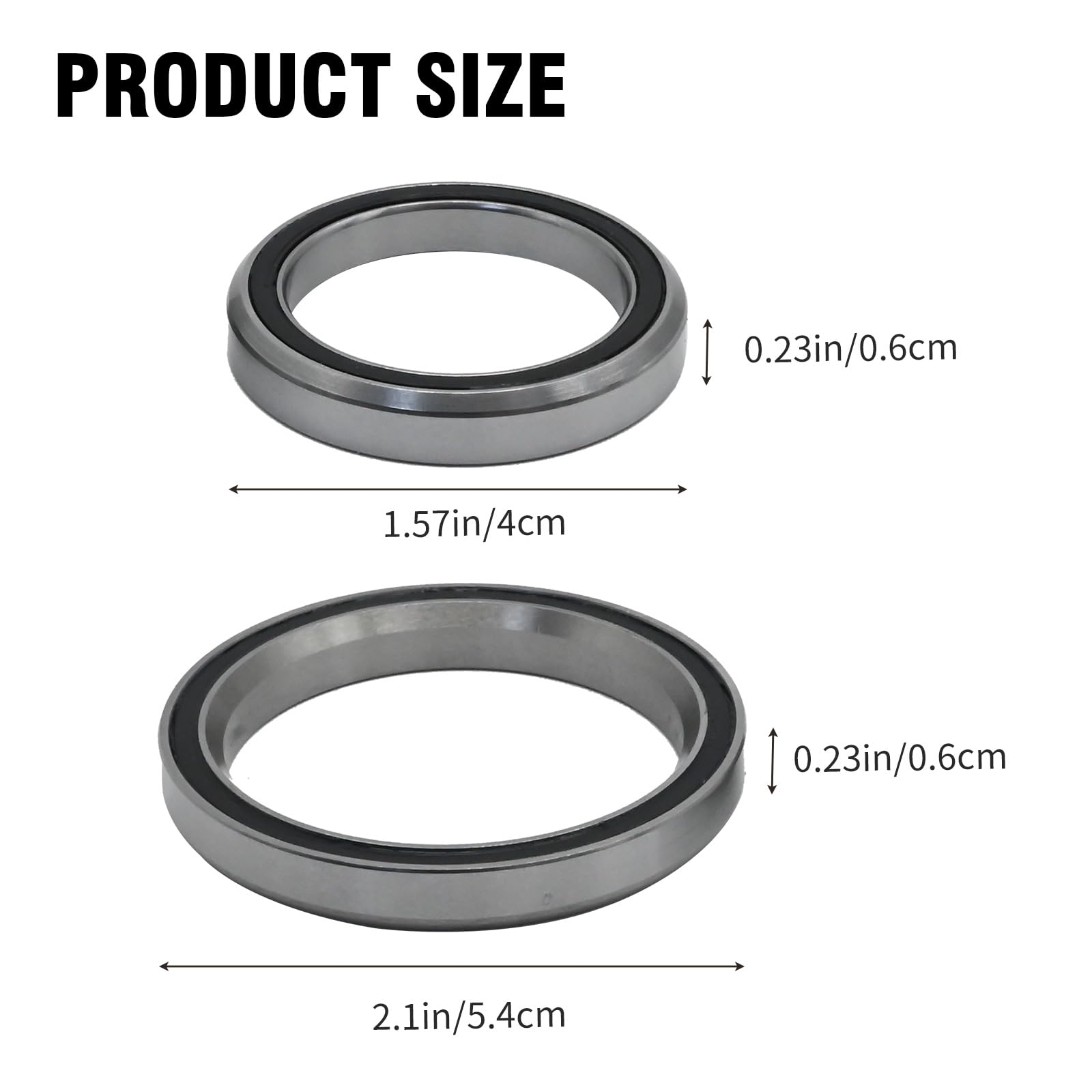 2 cuscinetti per sterzo per bicicletta, in acciaio, cuscinetti di ricambio per Trek Domane, Emonda Madone, sistemi Knock Block 30,15 x 41 x 6,5 / 40 x 51 x 6,5 mm