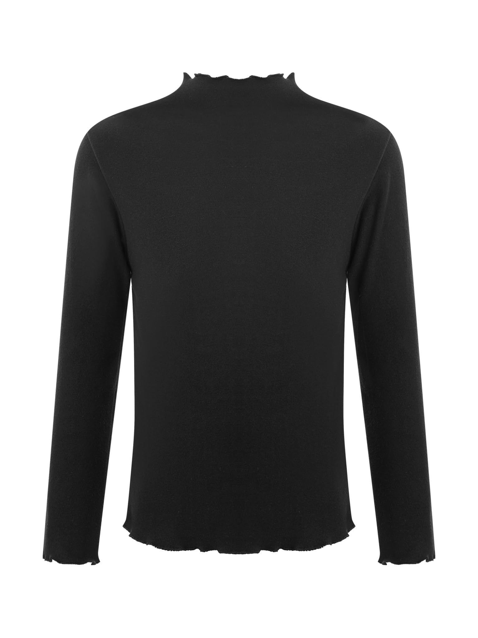 TTAO Kids Girls Boys Thermal Underwear Tops Base Layer Casual T-Shirts Pullover Workout Sport Undershirt Black 11-12 Years