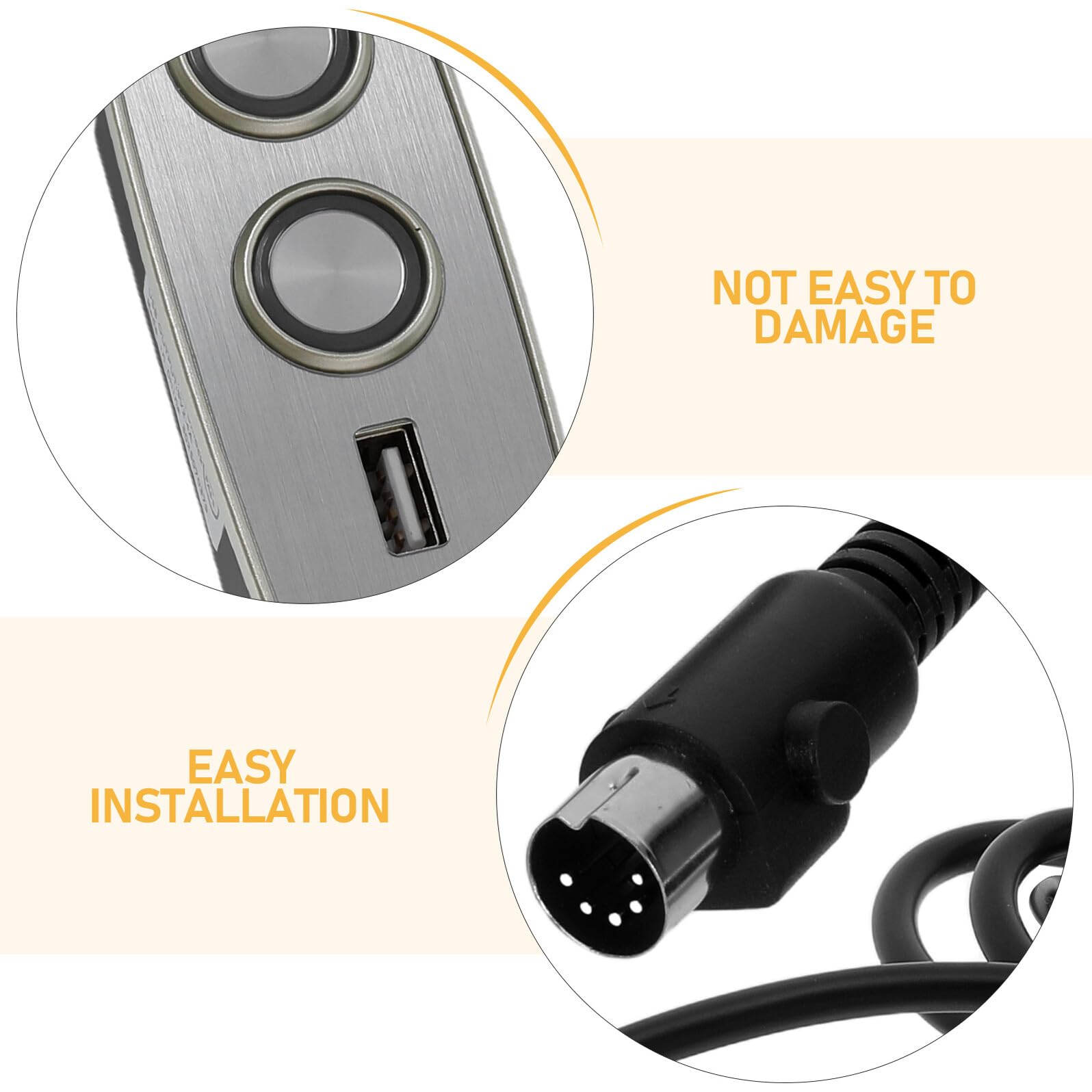 Angoily Fernbedienung für Aufstehsessel 2 Tasten mit 5 Pin Motoranschluss und USB Ladeanschluss Ersatz Handbedienung aus Robustem ABS für Elektrische Relaxsessel und Sofas