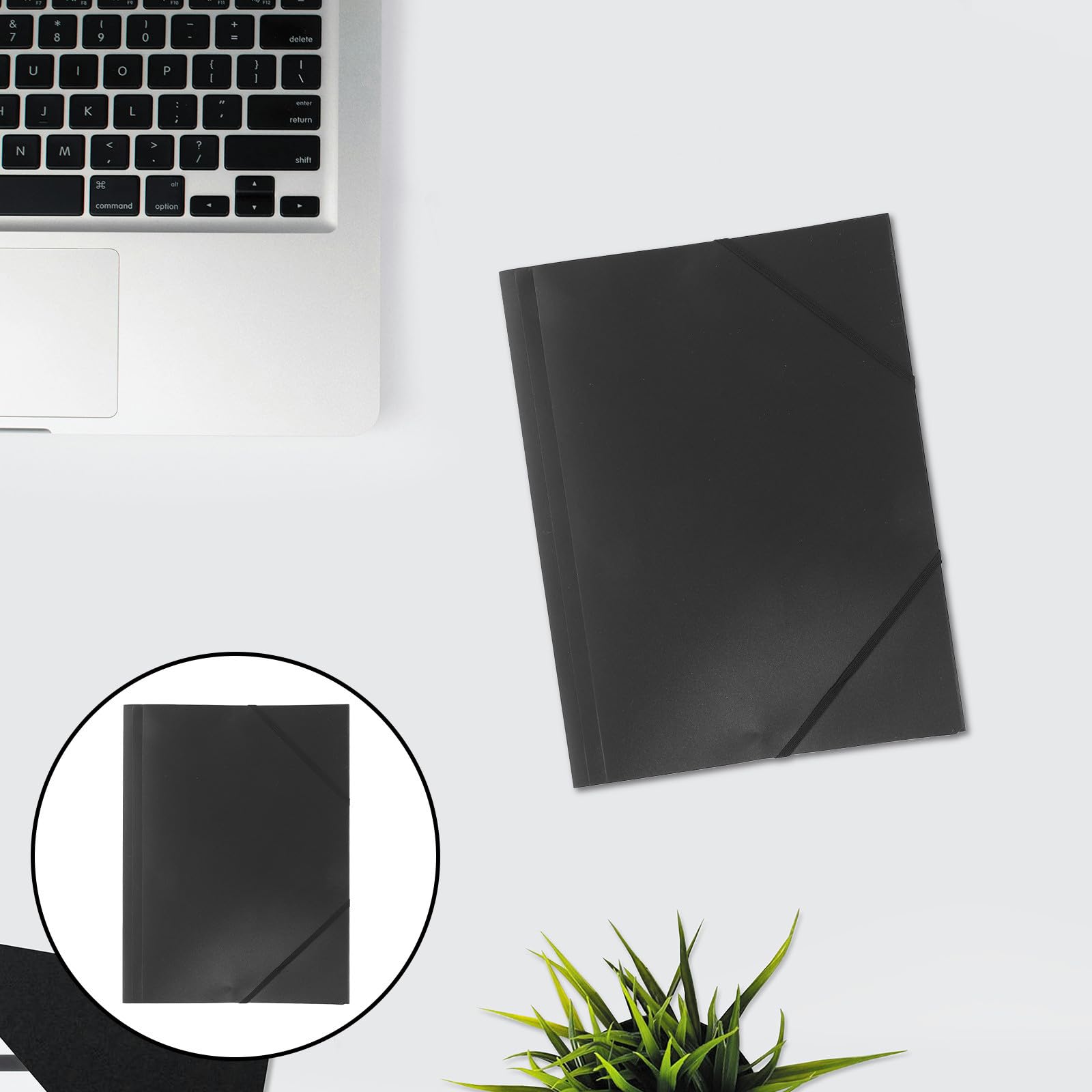 10 Unidades Carpeta de Archivos con Cuerda Elástica y Diseño Plegable para Organización de Documentos