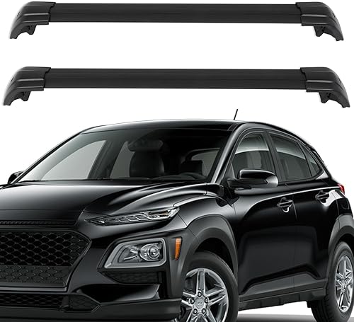 OCPTY Barras transversales para portaequipajes para Hyundai Kona 2018 2019 2020 2021 2022 portaequipajes portaequipajes en la azotea bolsa de
