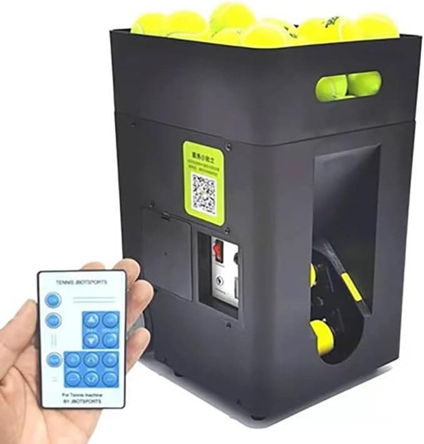 Macchina automatica per la pratica delle palline da tennis, angolo di lancio regolabile, lanciatore portatile per principianti e appassionati