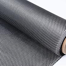 3K Plain 200g 200gsm 50X200cm Black Carbon Fiber Cloth Fabric Weave - Tube Package