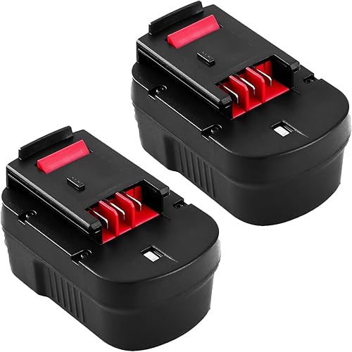 Paquete de 2 baterías de repuesto de 3.6Ah Mi-Mh HPB14 compatibles con Black and Decker 14.4 V HPB14 Firestorm 499936-34 499936-35 FSB14 A14 BD1444L