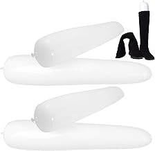 Shoe Trees Inflatable Long Shoe Trees Portable Boot Stretchers 50 cm White 2pcs, white
