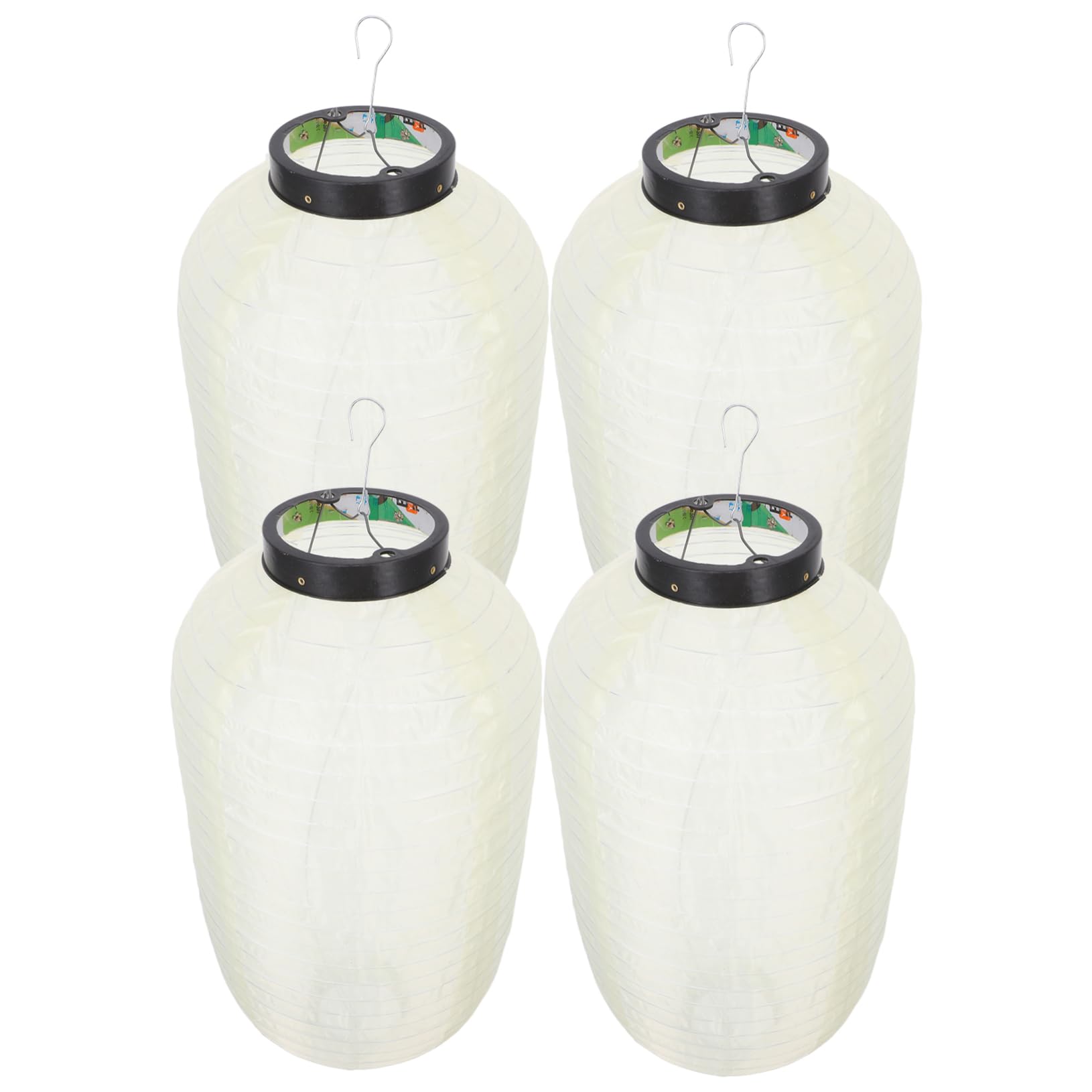 SOLUSTRE 4 Piezas Faroles Japoneses de Seda Impermeables Colgantes Plegables para Decoración Festiva Bodas Jardín Exterior
